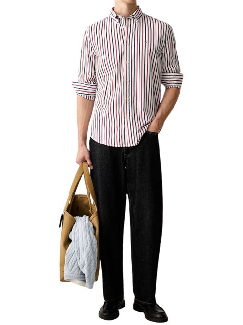 Camicia in popeline a righe Tommy Hilfiger | MW0MW433150EV
